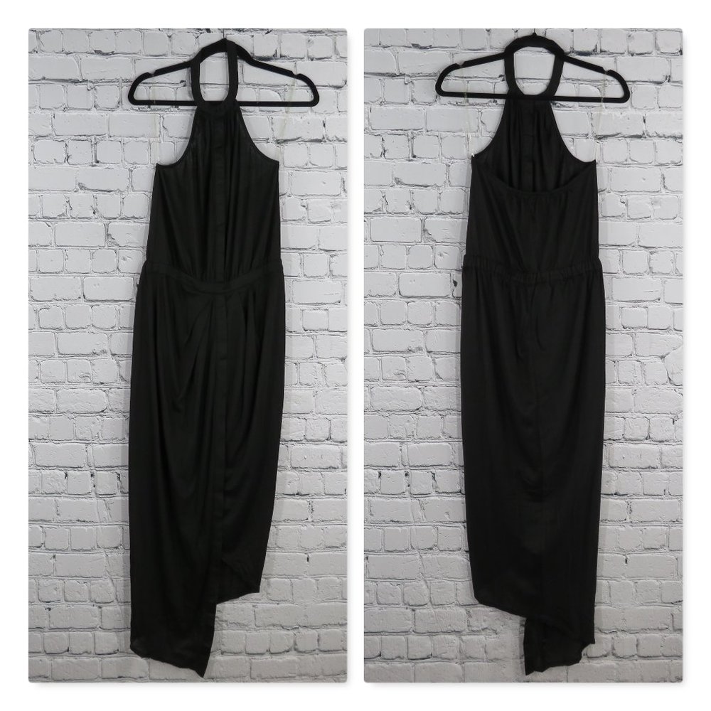 Women's Black Halter Dress